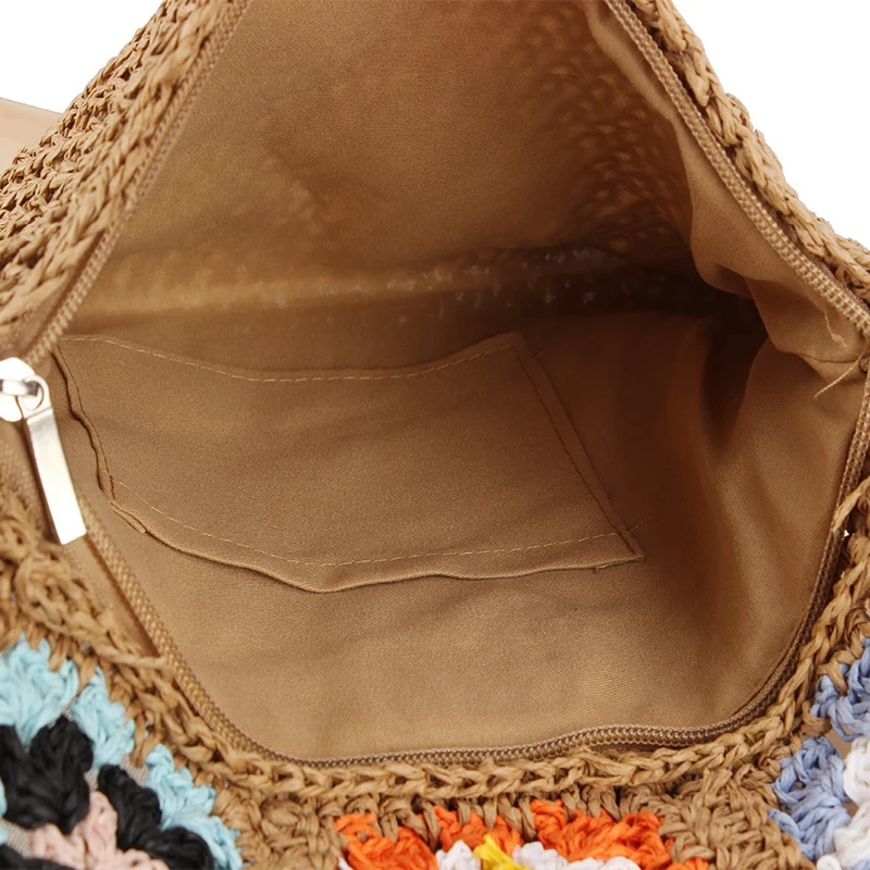 Handgefertigte Umhängetasche im modernen Patchwork-Design Skanto