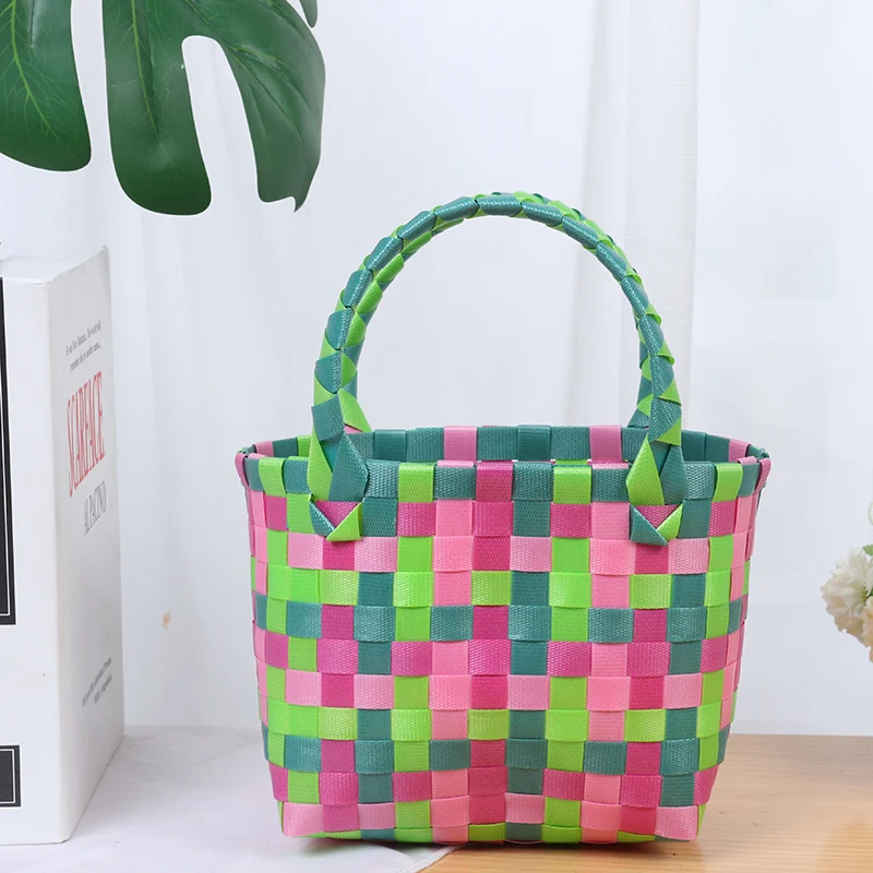 Bunte gewebte Tragetasche Skanto