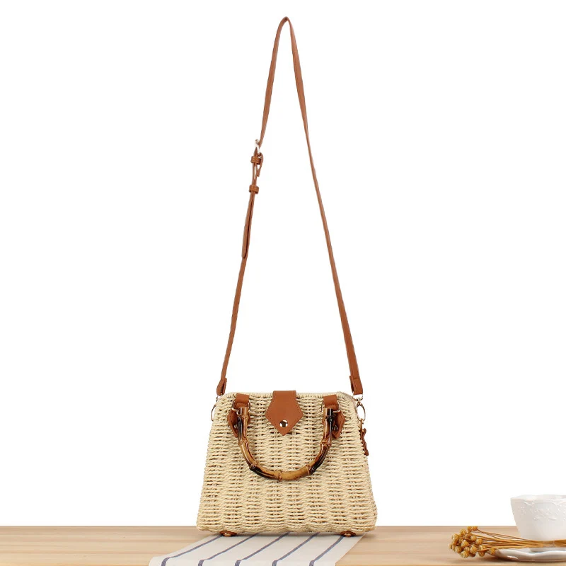 Handtasche mit modernem Flechtdesign und verstellbarem Schulterriemen Skanto