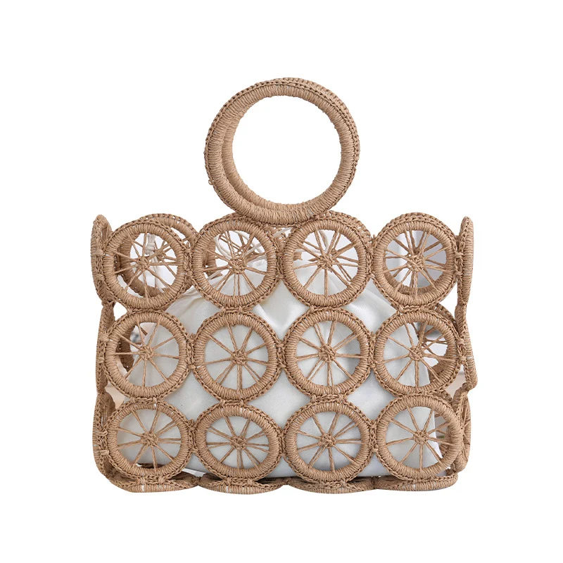Handtasche mit kunstvollen Kreisdetails Skanto