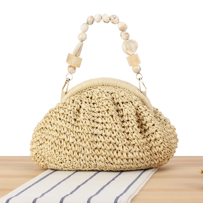 Handtasche mit innovativem Perlengriff Skanto
