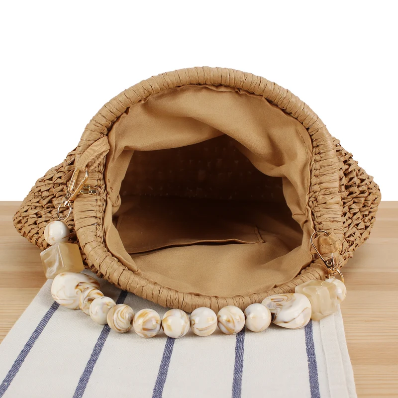 Handtasche mit innovativem Perlengriff Skanto