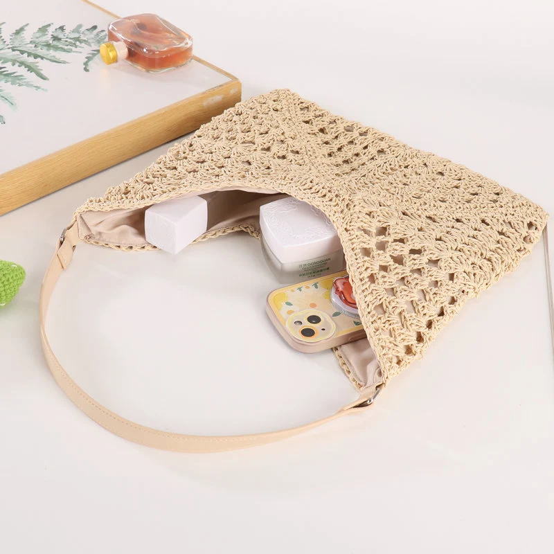 Handgefertigte Makramee-Schultertasche im stilvollen Design Skanto