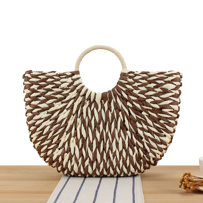 Geflochtene Strandtasche mit ergonomischem Griff Skanto