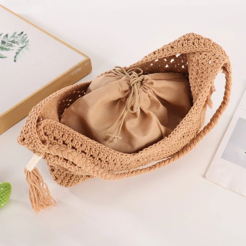 Handgefertigte Makramee-Tasche Skanto