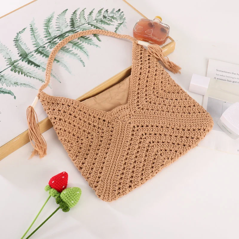 Handgefertigte Makramee-Tasche Skanto
