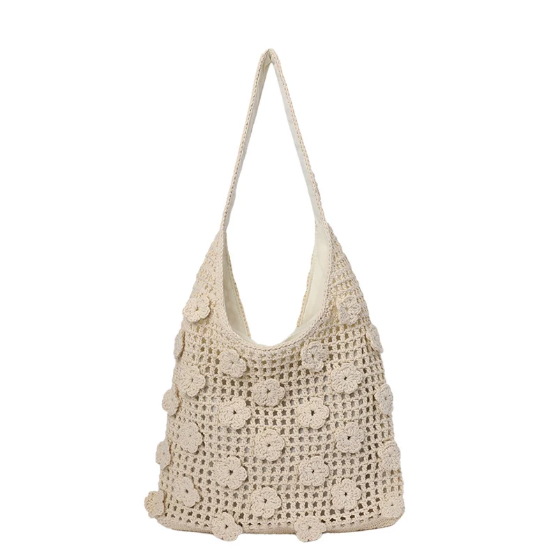 Strukturierte Häkelhandtasche Skanto