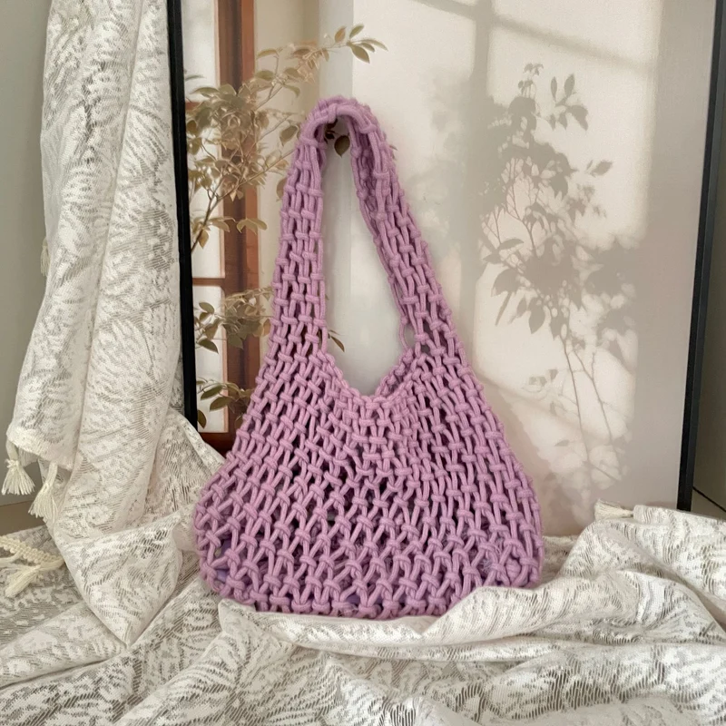 Handgeknüpfte Tragetasche im modernen Design Skanto