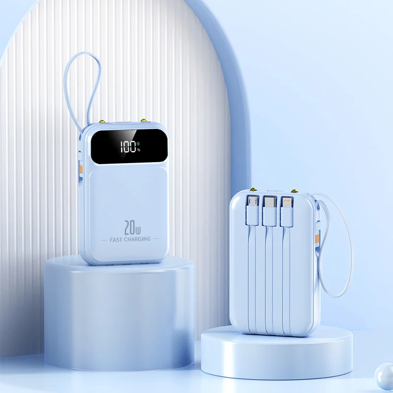 Tragbare Powerbank mit Digitalanzeige von Skanto