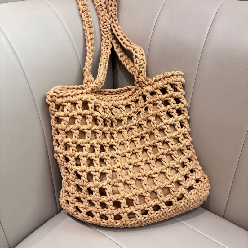 Handgeknüpfte Netztasche Skanto
