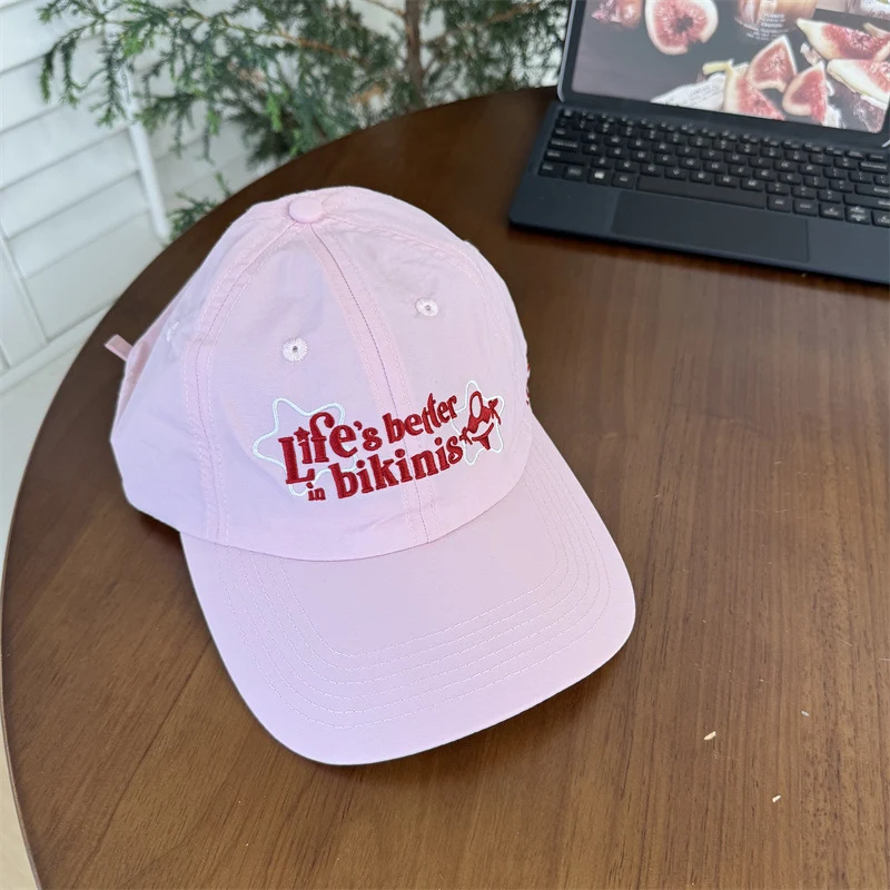 Baseballkappe aus Baumwolle mit Motivationszitat für Damen Skanto