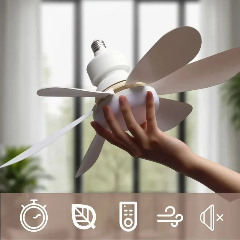 Deckenventilator LED mit Fernbedienung und dimmbarem Licht | Skanto