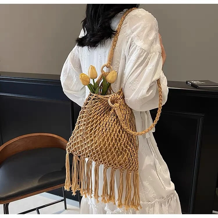 Handgeknüpfte Makramee-Tasche Skanto