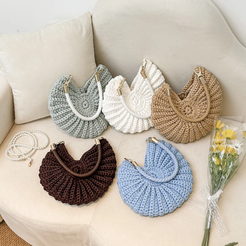 Handgemachte Muschel-Design Umhängetasche Skanto