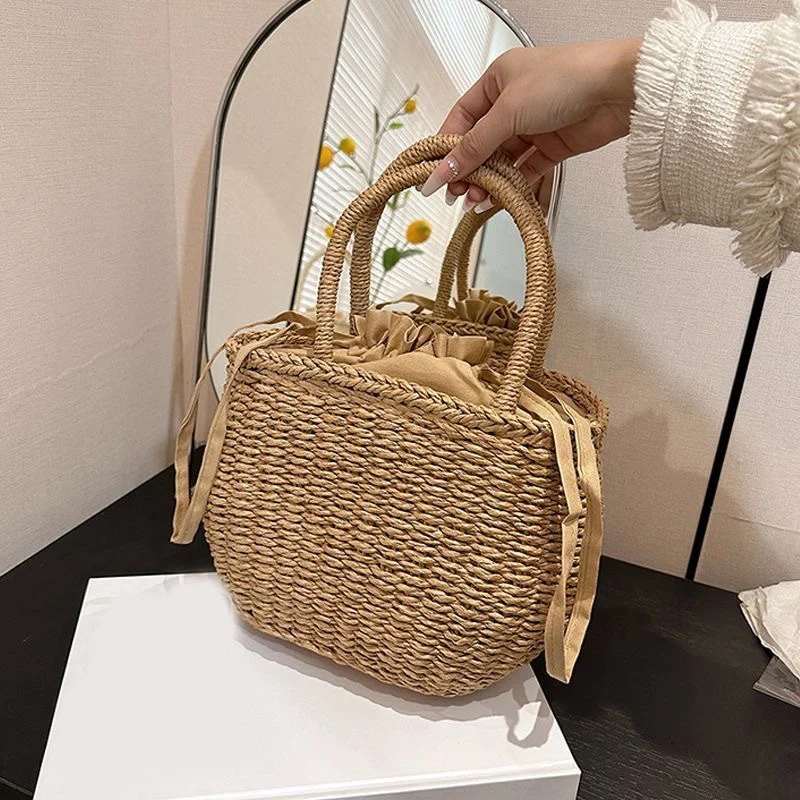 Handgemachte Strohhandtasche Skanto