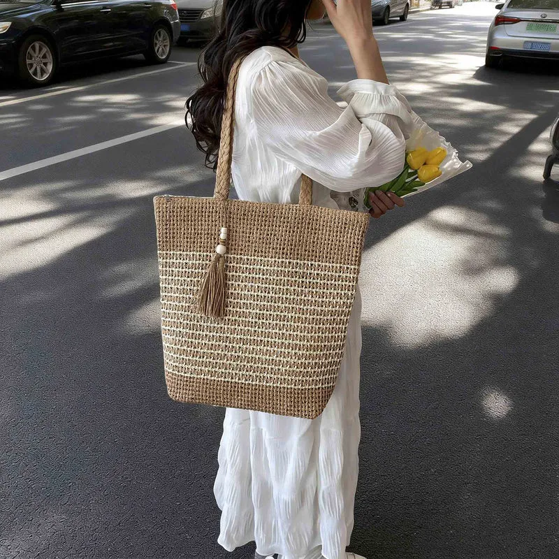Elegante gewebte Strandtasche Skanto