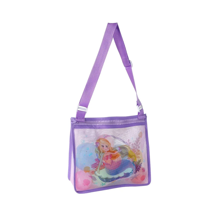 Mesh-Strandtasche mit praktischem Reißverschluss Skanto