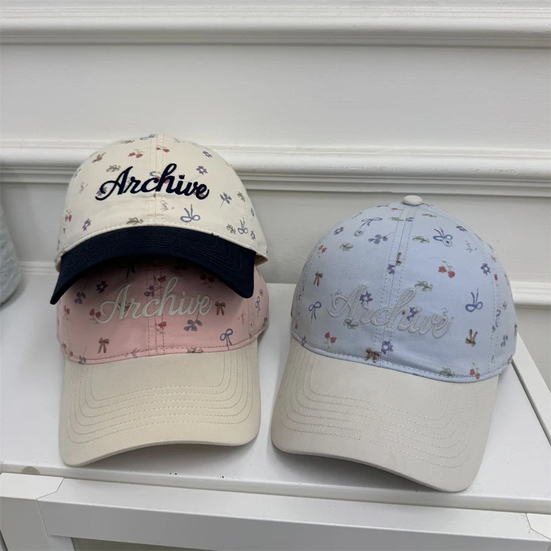 Damen Baseballkappe mit Blumenstickerei Skanto