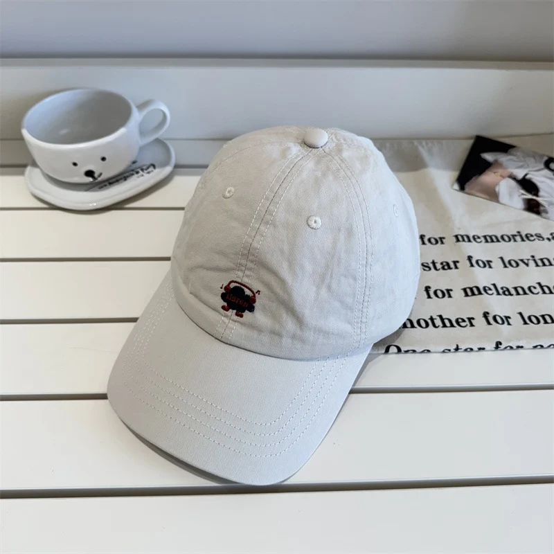Bestickte Baseball Cap mit Cartoon-Motiv für Damen Skanto