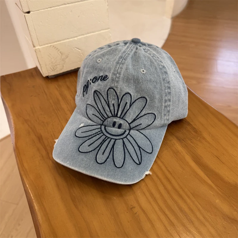 Unisex Grafik-Denim-Cap Skanto