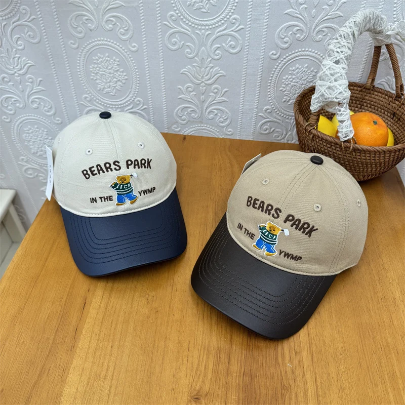 Unisex bestickte Cap mit verspieltem Bärenmotiv Skanto