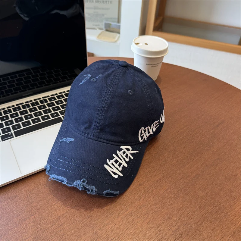 Unisex Distressed Grafik-Baseballkappe Skanto