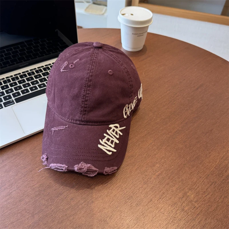 Unisex Distressed Grafik-Baseballkappe Skanto
