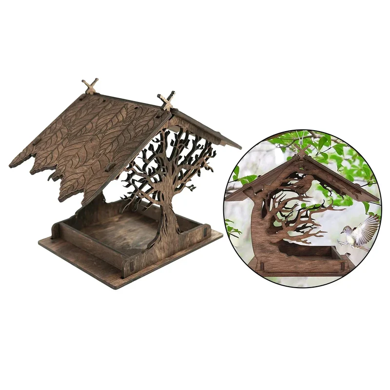 Skanto | Rustikales Vogelhaus aus Holz