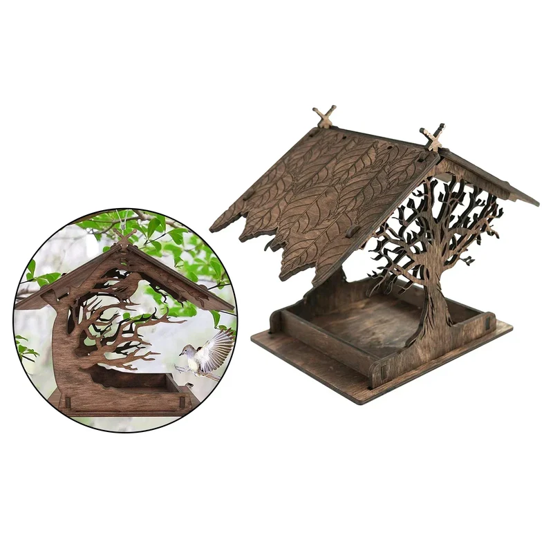 Skanto | Rustikales Vogelhaus aus Holz