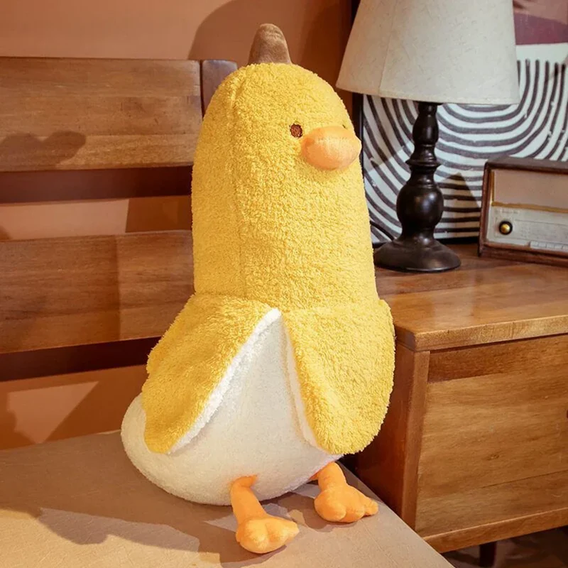 Skanto | Bananen-Ente Plüschtier Kissen