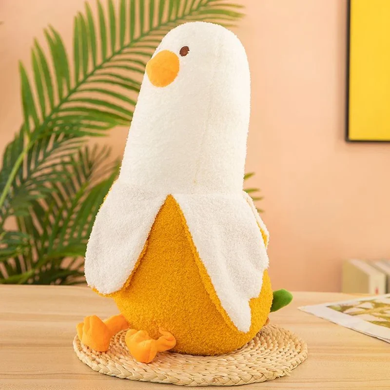 Skanto | Bananen-Ente Plüschtier Kissen