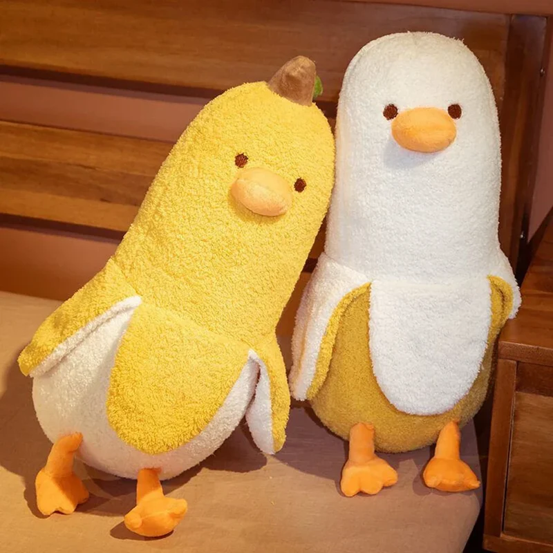 Skanto | Bananen-Ente Plüschtier Kissen