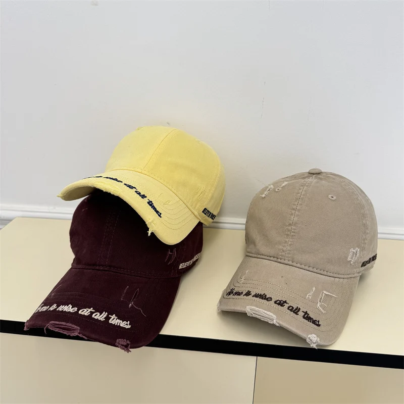 Vintage Distressed Baseballkappe für Herren Skanto