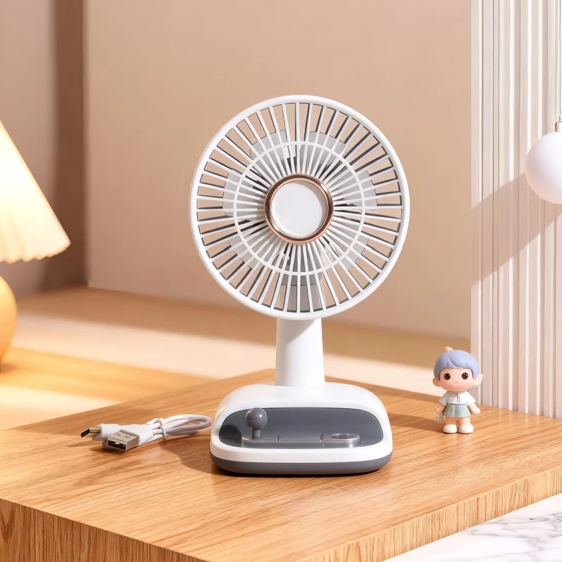 Damen-Schreibtischventilator mit flexiblem Neigungswinkel Skanto