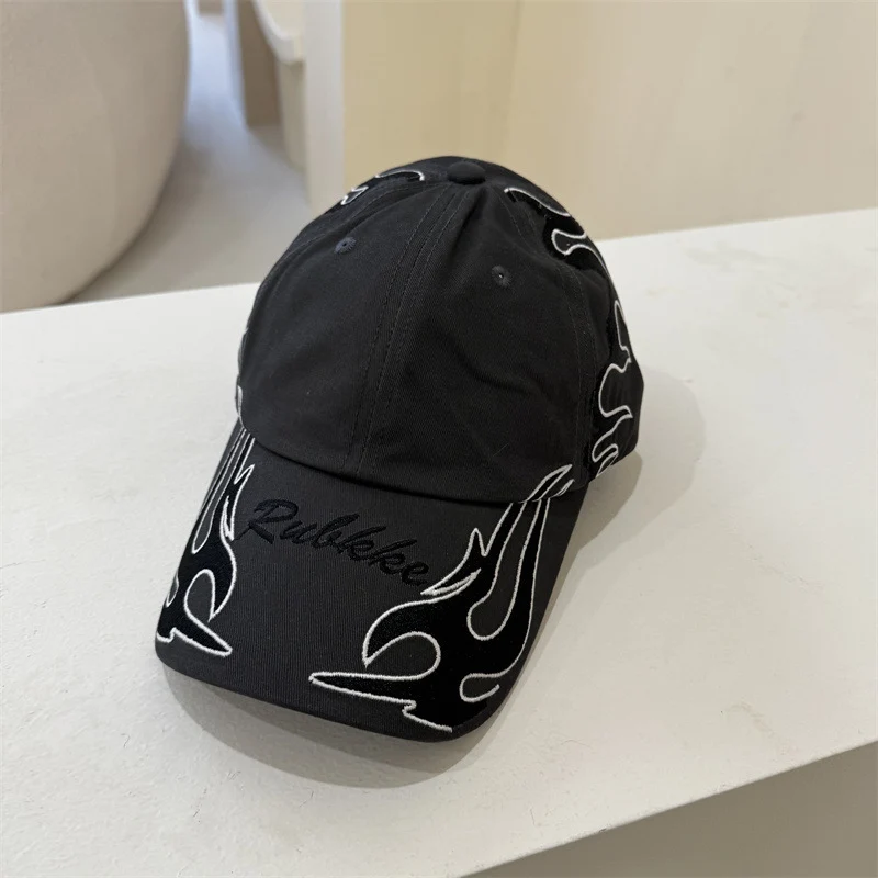 Herren-Baseballkappe mit grafischer Flammenstickerei Skanto