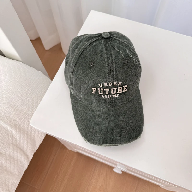 Herren Distressed Baumwoll-Baseballkappe verstellbar Skanto