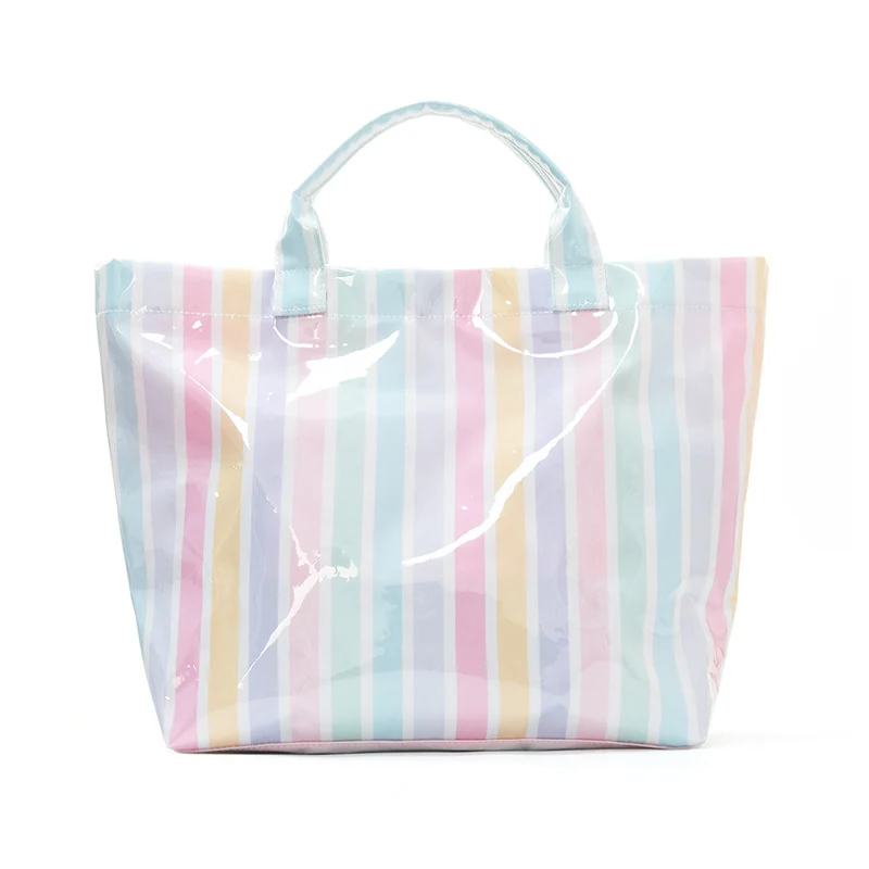 Strandtasche mit buntem Karomuster und wasserabweisender Beschichtung Skanto