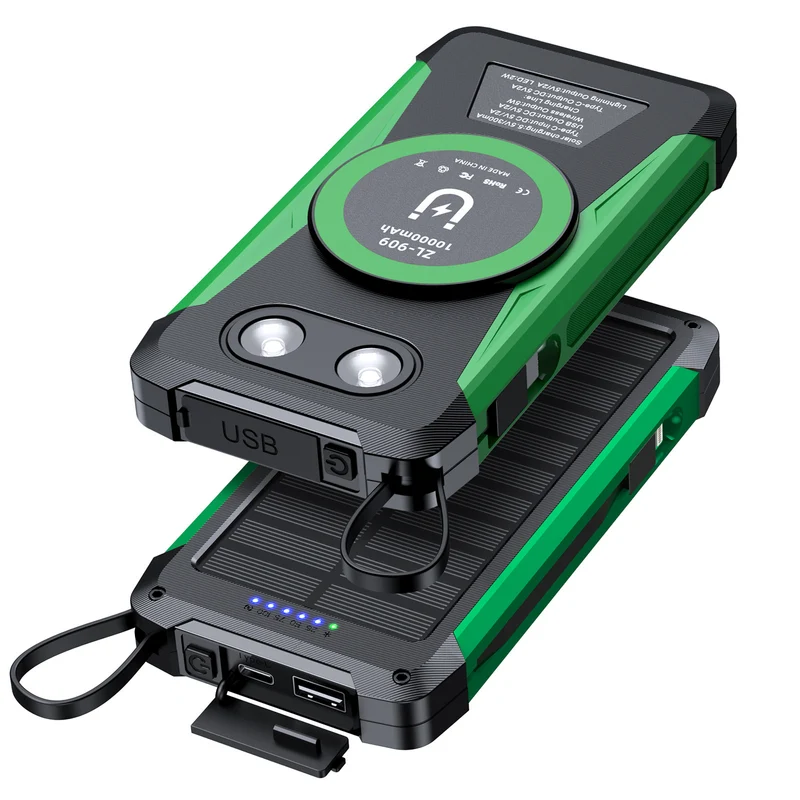 Solar-Powerbank mit Schnellladefunktion von Skanto