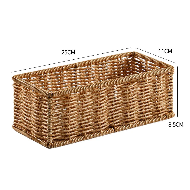 Rechteckiger geflochtener Organizer-Korb Skanto