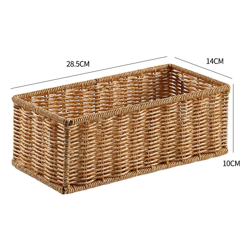 Rechteckiger geflochtener Organizer-Korb Skanto