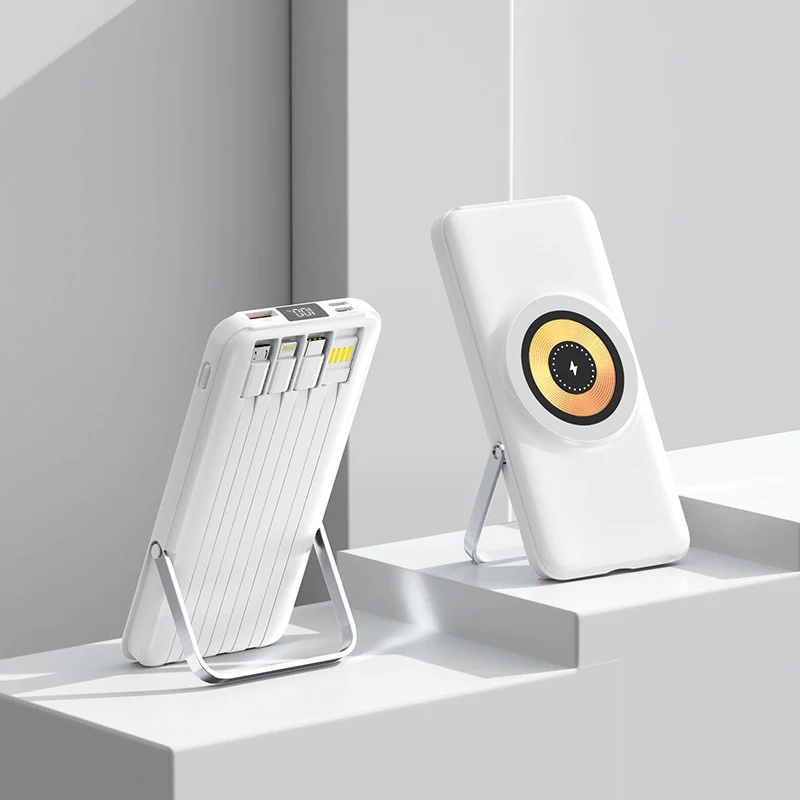Multifunktionale Powerbank mit kabelloser Ladefunktion Skanto