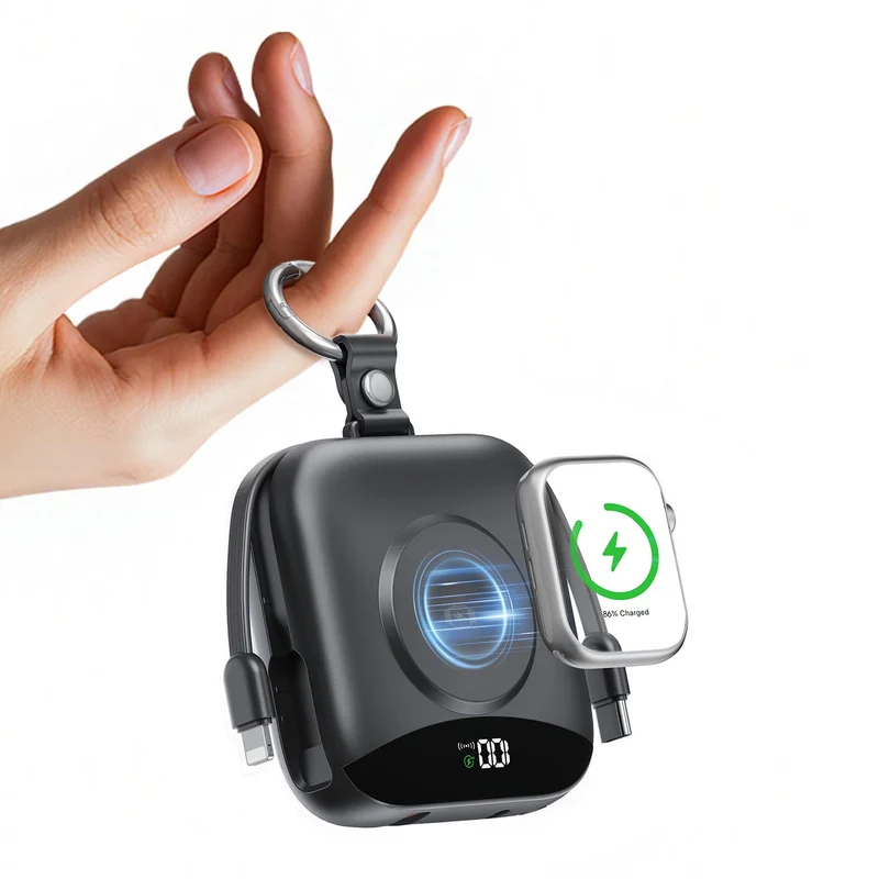 Tragbare kabellose Ladestation mit Powerbank Skanto