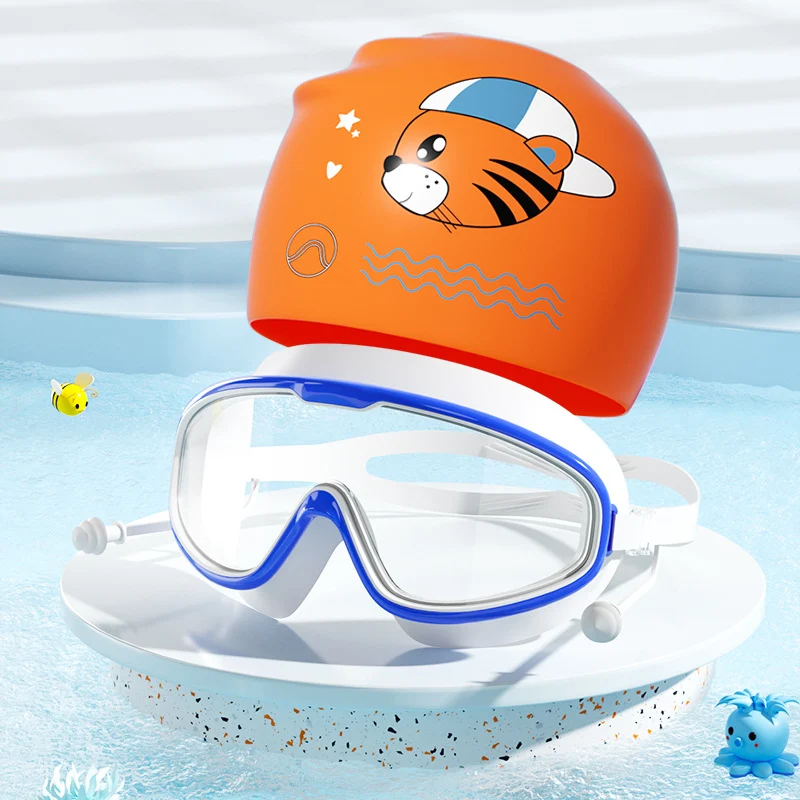 Schwimmset für Kinder mit lustigem Tiger-Motiv Skanto