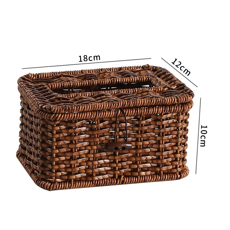 Handgefertigte Rattan-Aufbewahrungsbox Skanto