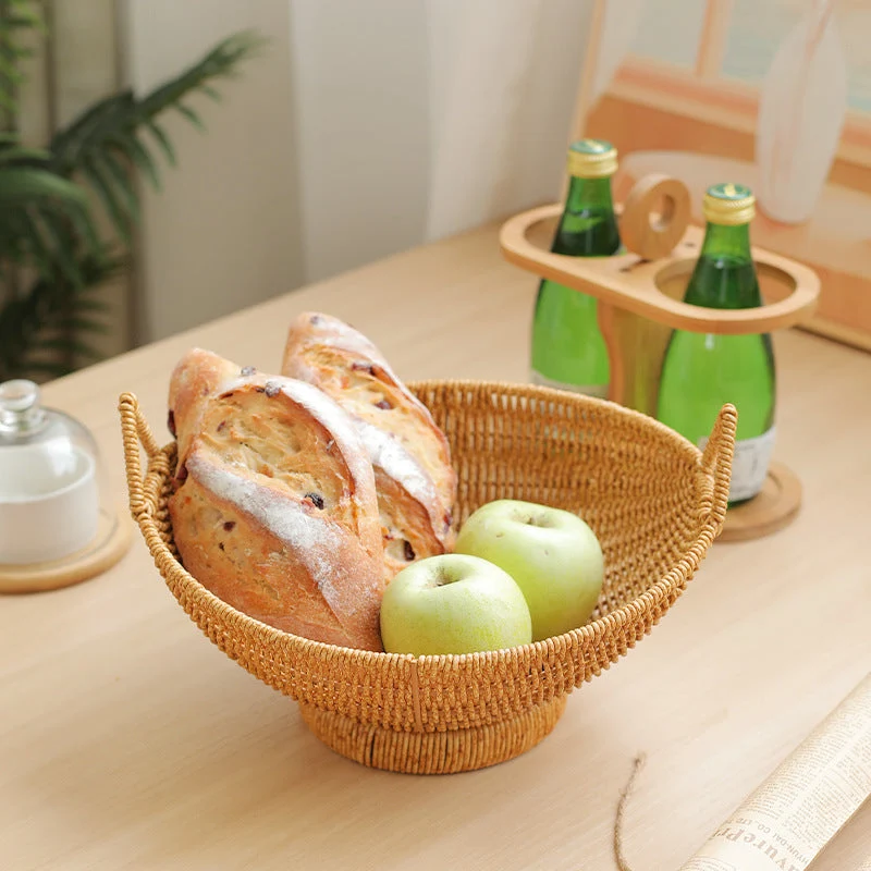 Elegante geflochtene Obstschale Skanto