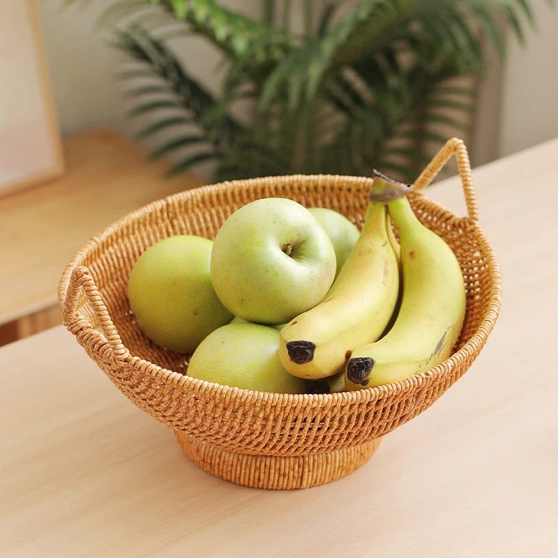 Elegante geflochtene Obstschale Skanto