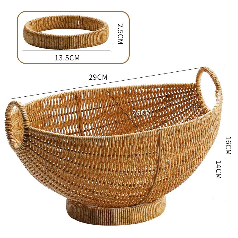 Elegante geflochtene Obstschale Skanto