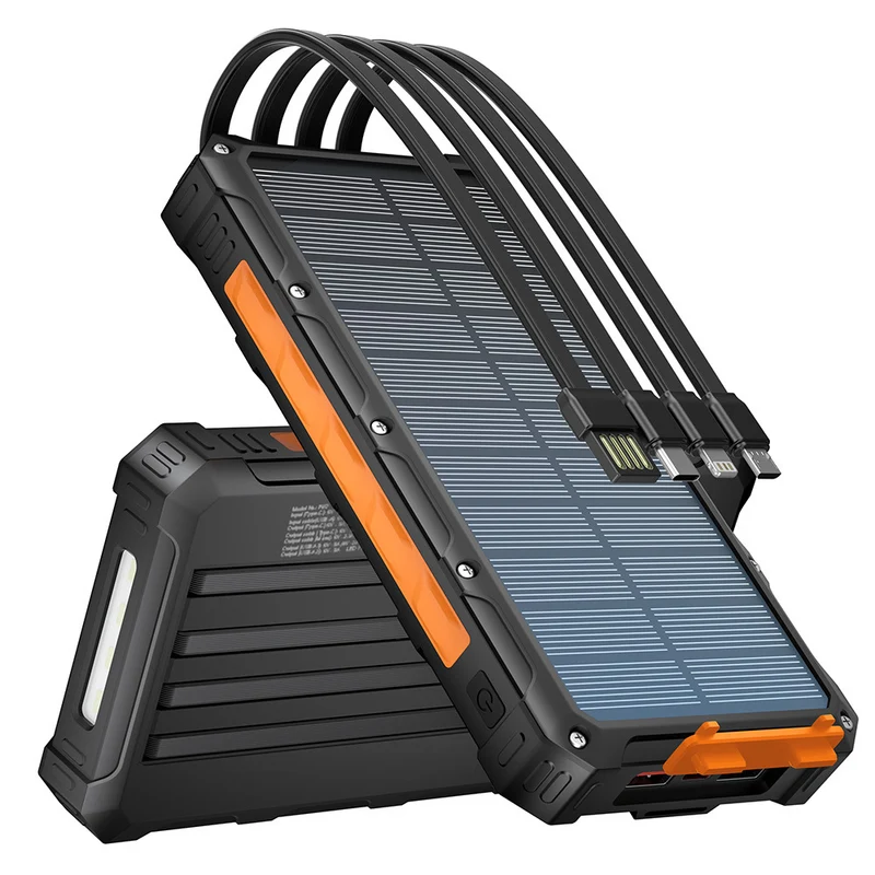 Multifunktionale Solar-Powerbank mit Schnellladefunktion Skanto