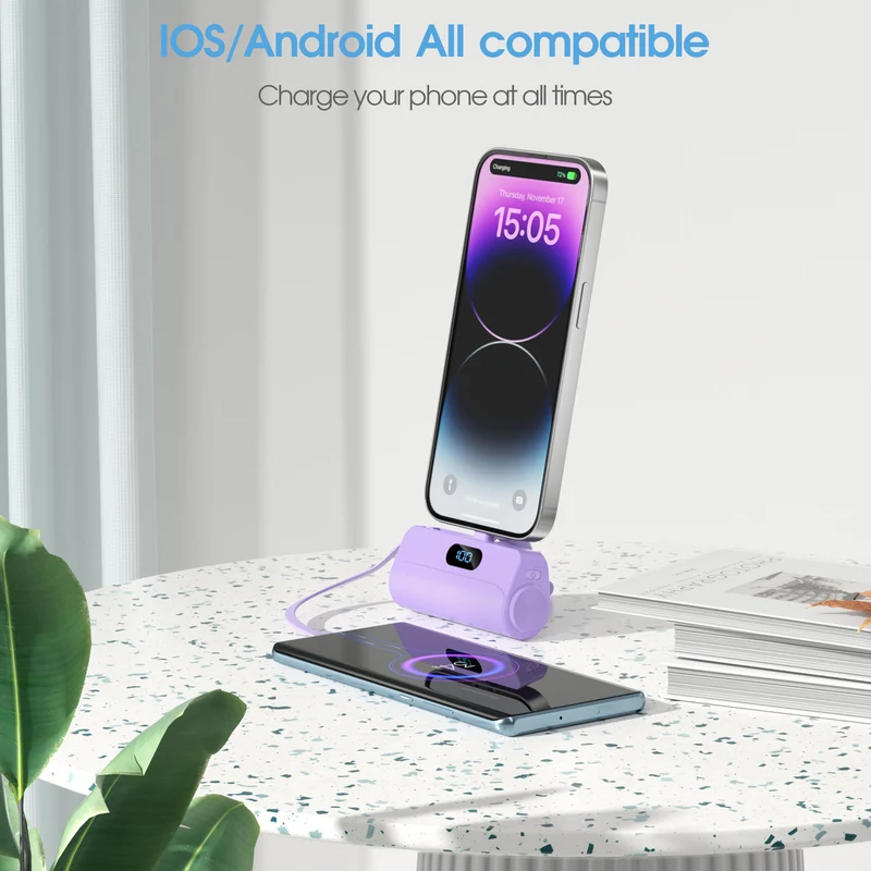 Kompakte Powerbank mit integriertem LED-Licht Skanto