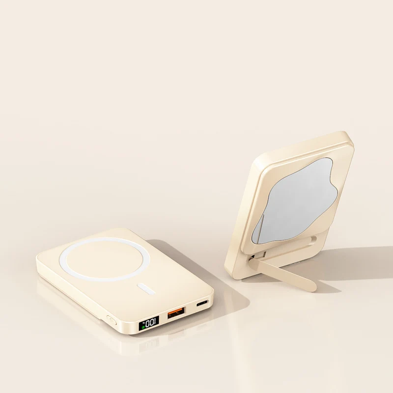 Tragbare Powerbank mit integriertem Spiegel Skanto